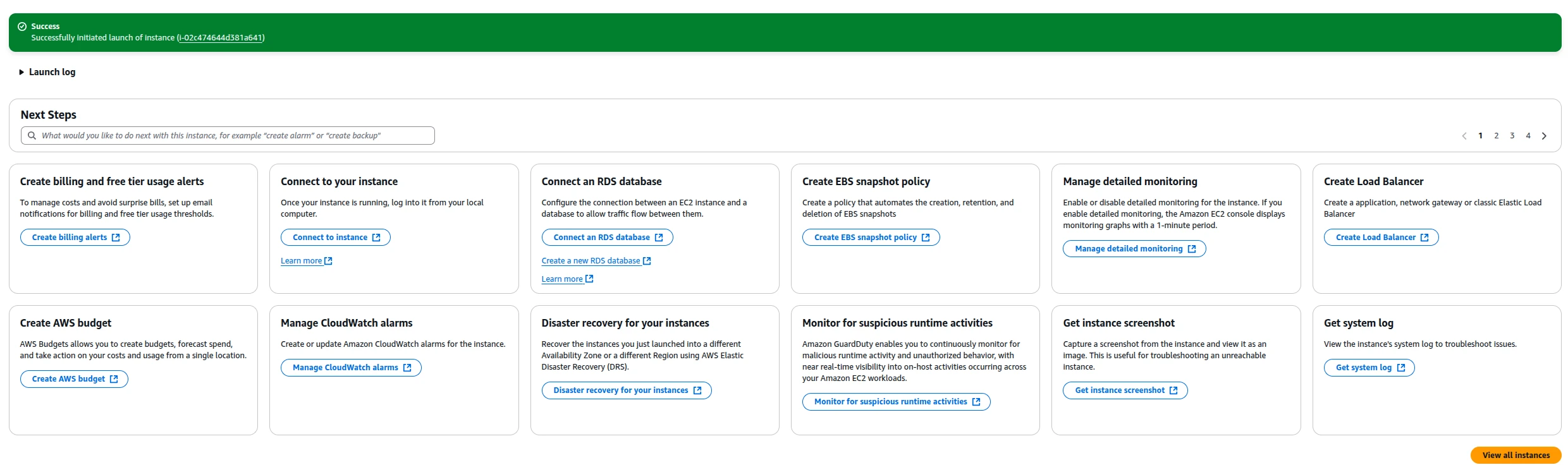 Creating EC2 AMIs and Launching from Backups