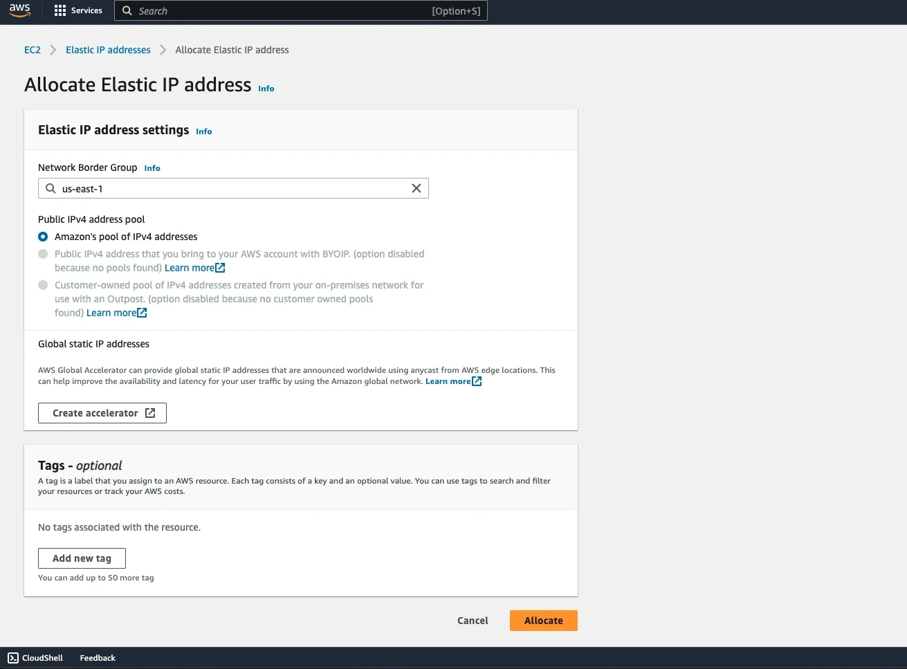 AWS - Elastic IP Services