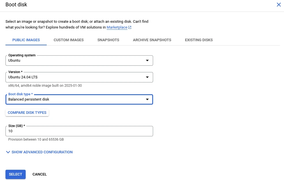 VM Creation and Configuration Steps