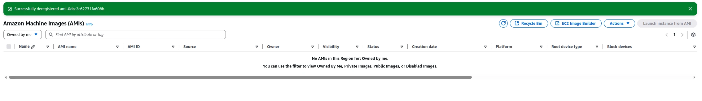 Creating EC2 AMIs and Launching from Backups